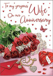 This anniversary card brings a vision of heartfelt celebration to life, arranged with the same sense of romance you might feel when receiving flowers at home in Belvedere. A lush sweep of red roses stretches across a softly shimmering surface, each bloom richly saturated in deep crimson tones that suggest devotion and passion. Their velvety petals are touched with gentle highlights along the edges, as if kissed by early morning light, giving them an almost dewy appearance. Interwoven among the blossoms is delicate greenery, its slender, glossy leaves providing a fresh contrast that makes the roses appear even more vivid. Below this floral display, the setting glows with sentimental detail: a heart-shaped locket rests nearby, hinting at a treasured photograph held close to the heart, while dainty pearls curl gracefully like strands of remembered moments. Jewel-like accents sparkle gently, catching and reflecting light in a way that guides the eye toward a softly folded envelope positioned within the scene. It sits ready to be opened, suggesting a handwritten note exchanged between soulmates celebrating another year together. Throughout the composition, tiny heart shapes and a single, fluttering butterfly motif add a sense of magic, symbolising renewal and the lightness that enduring love can bring. The palette is dominated by passionate reds and warm blush tones, supported by soft reflections that create depth and an almost luminous glow, like afternoon sun filtering into a Belvedere home. The overall impression is tender and intimate, capturing the emotional weight of an anniversary while remaining elegant and refined, as if this card had been styled beside a freshly delivered bouquet waiting to be placed in a vase.
